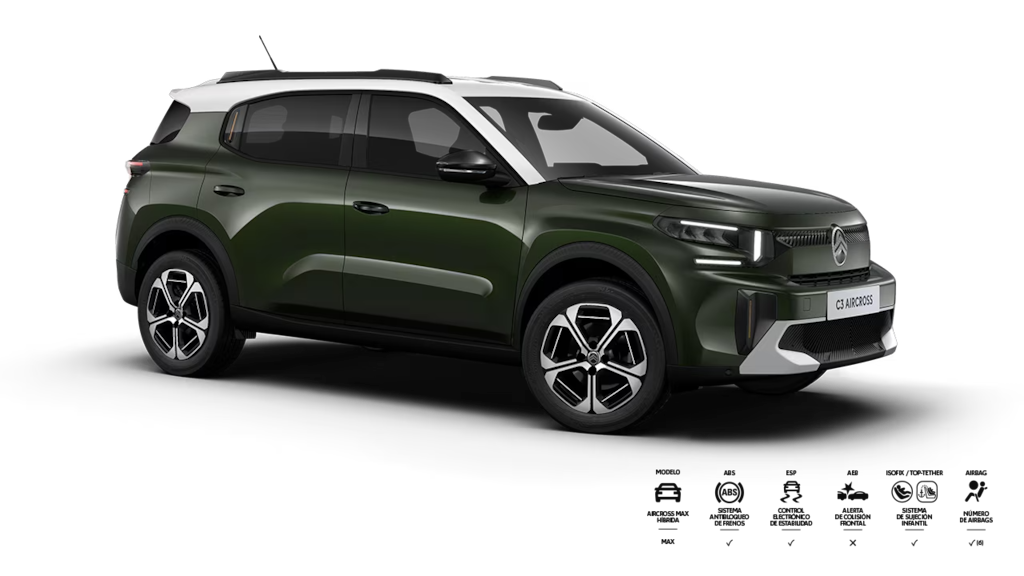 Citroën Aircross Max Híbrida verde
